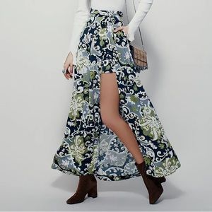 Free People Side Tie Maxi Skirt